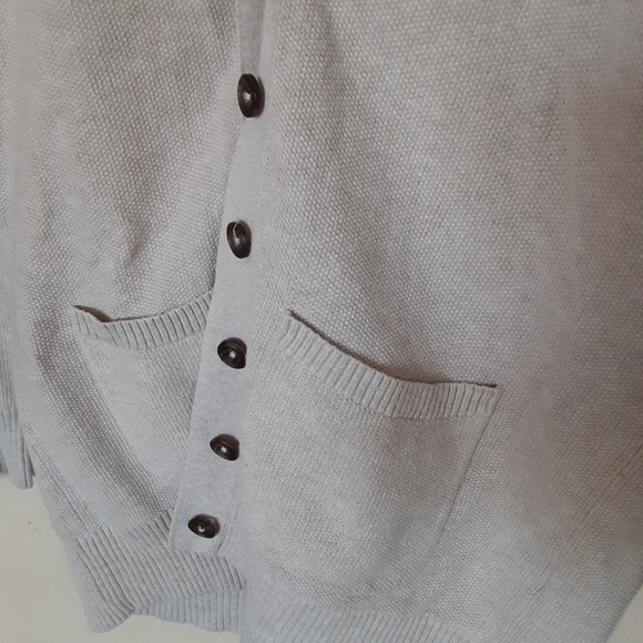 Madewell Two-Pocket Cotton Cardigan Sz XS Grandmacore - Picture 3 of 4